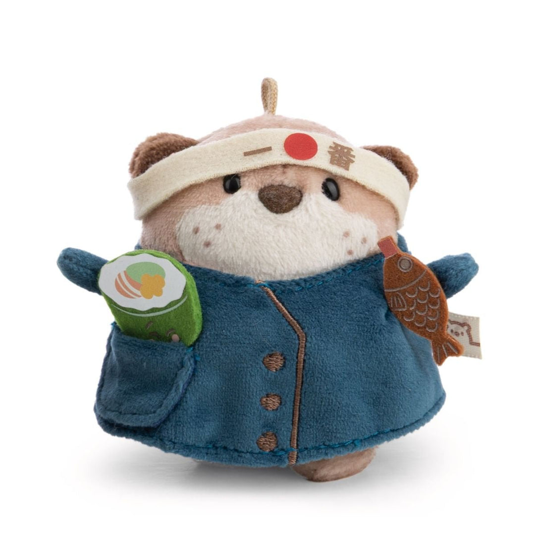 NICI MyMochi Plysj 8 cm - Jiro med Sushikokk - klær i Gaveeske for barn - Brobrobrille