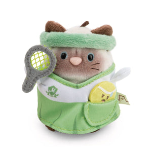 NICI MyMochi Plysj 8 cm - Siamy med Tennisklær i Gaveeske for barn - Brobrobrille
