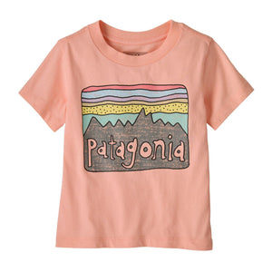Patagonia Baby Fitz Roy Skies T-Shirt - Sunlit Pink for barn - Brobrobrille