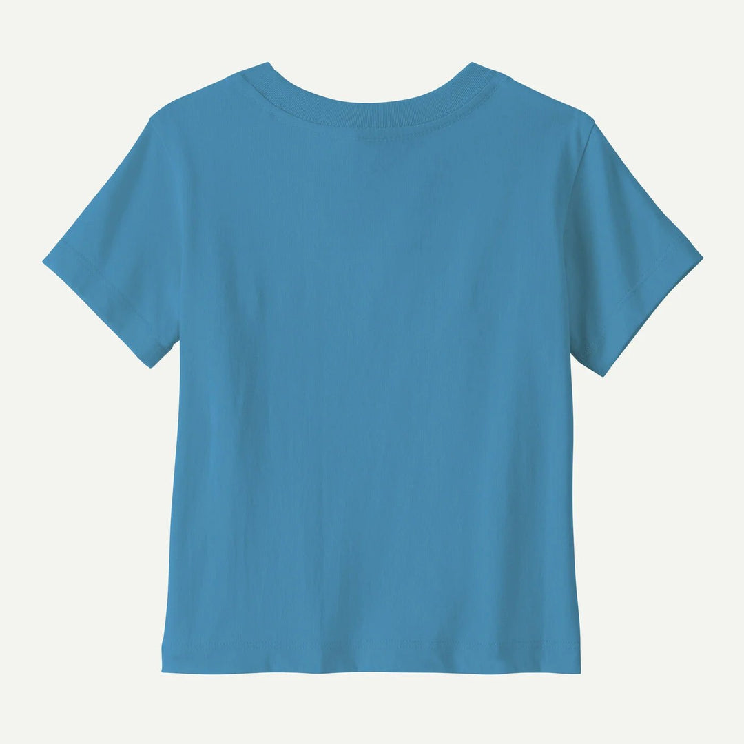 Patagonia Baby Fitz Roy Skies T - skjorte - Shore Blue for barn - Brobrobrille