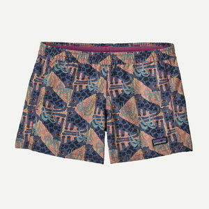 Patagonia Kids Baggies Shorts 4 in. Unlined - Jaggy: Faded Magenta for barn - Brobrobrille