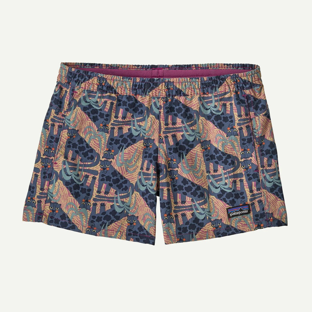 Patagonia Kids Baggies Shorts 4 in. Unlined - Jaggy: Faded Magenta for barn - Brobrobrille