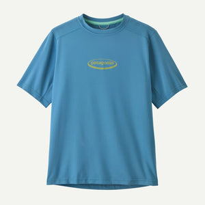 Patagonia Kids Cap SW T - skjorte - 95 Oval Logo: Shore Blue for barn - Brobrobrille