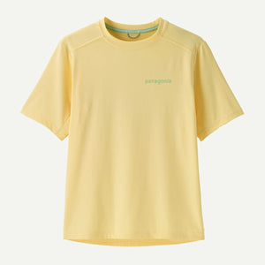 Patagonia Kids Cap SW T - skjorte - Ridge Rise Moonlight: Buttercup Yellow for barn - Brobrobrille
