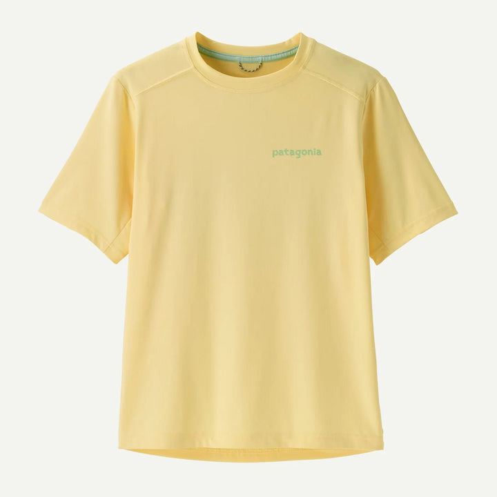 Patagonia Kids Cap SW T - skjorte - Ridge Rise Moonlight: Buttercup Yellow for barn - Brobrobrille