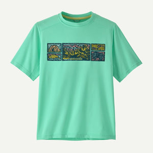 Patagonia Kids Cap SW T - skjorte - River Camp: Early Teal for barn - Brobrobrille