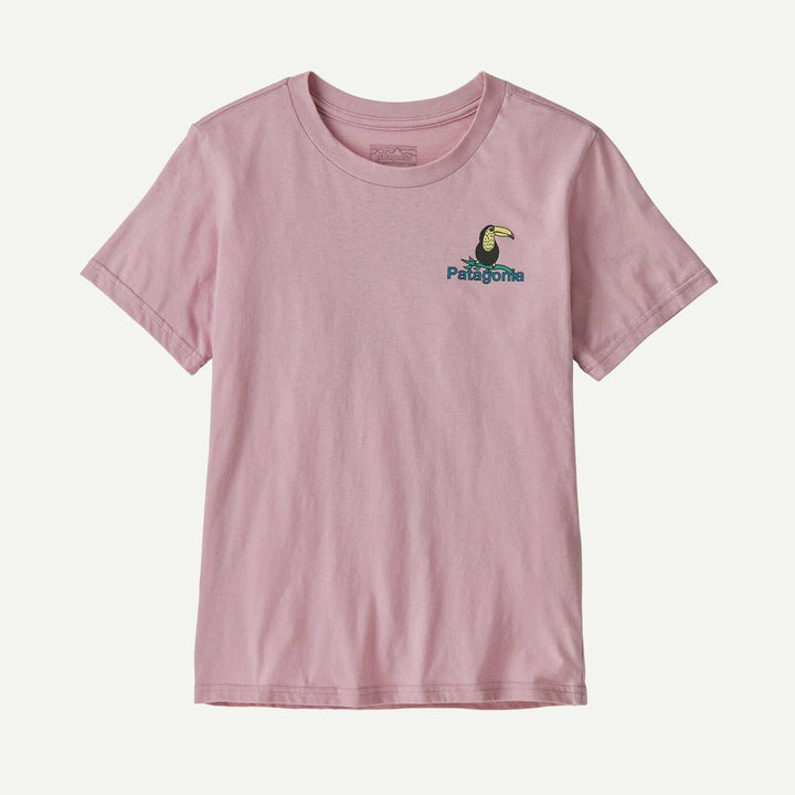 Patagonia Kids Graphic T - skjorte - Protect Rainforests: Quiet Violet for barn - Brobrobrille