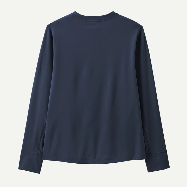 Patagonia Kids L/S Cap SW Langermet T - skjorte - Boardshort Logo: New Navy for barn - Brobrobrille