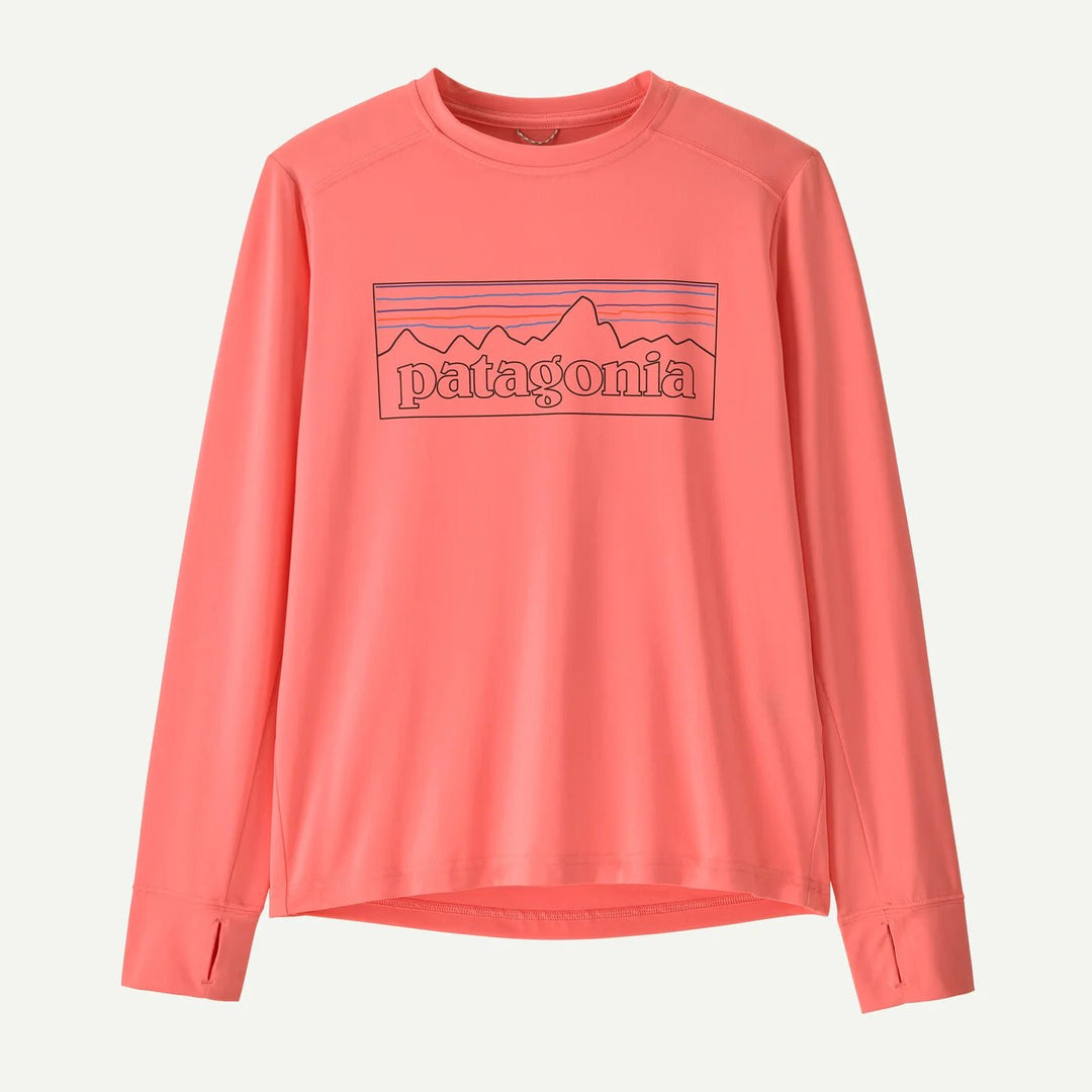 Patagonia Kids L/S Cap SW Langermet T - skjorte - P - 6 Outline: Pickled Pink for barn - Brobrobrille
