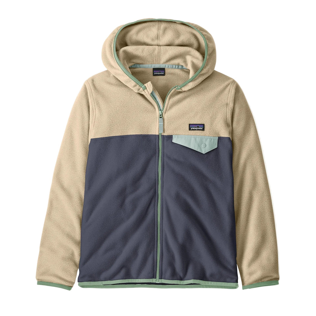 Patagonia Kids Micro D Snap-T fleecejakke - Smolder Blue for barn - Brobrobrille