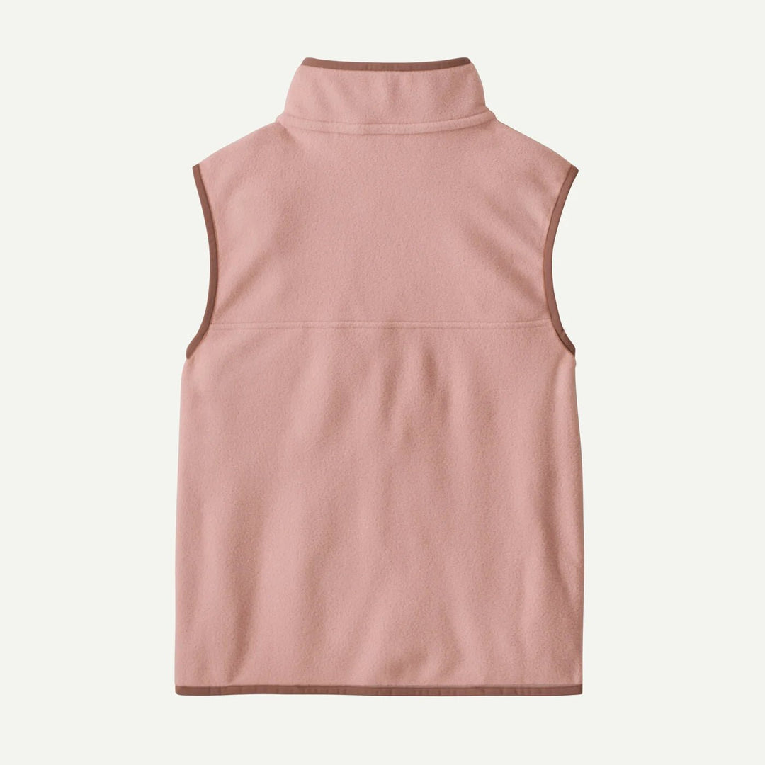 Patagonia Kids Micro D Snap-T fleecevest - Fuzzy Mauve for barn - Brobrobrille