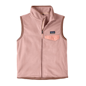 Patagonia Kids Micro D Snap-T fleecevest - Fuzzy Mauve for barn - Brobrobrille