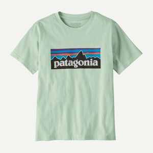 Patagonia Kids P - 6 Logo T - skjorte - Thin Ice for barn - Brobrobrille