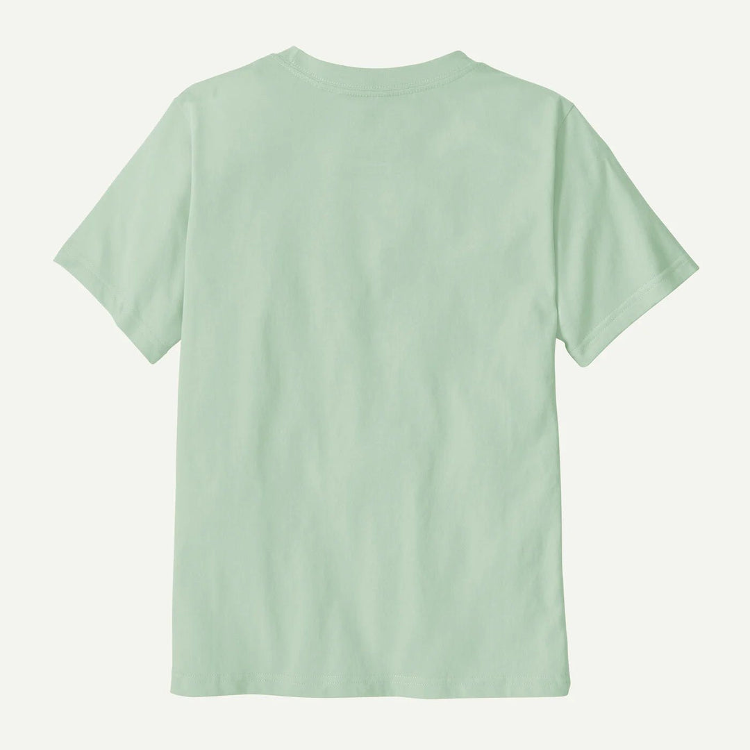 Patagonia Kids P - 6 Logo T - skjorte - Thin Ice for barn - Brobrobrille
