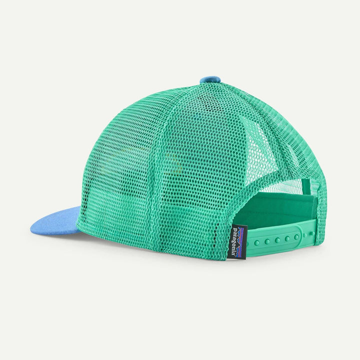 Patagonia Kids Trucker Hat - '95 Oval Logo: Shore Blue for barn - Brobrobrille