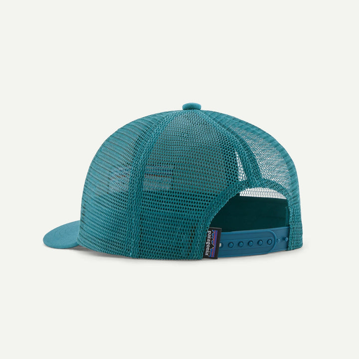 Patagonia Kids Trucker Hat - P-6 Logo: Blue Sage for barn - Brobrobrille