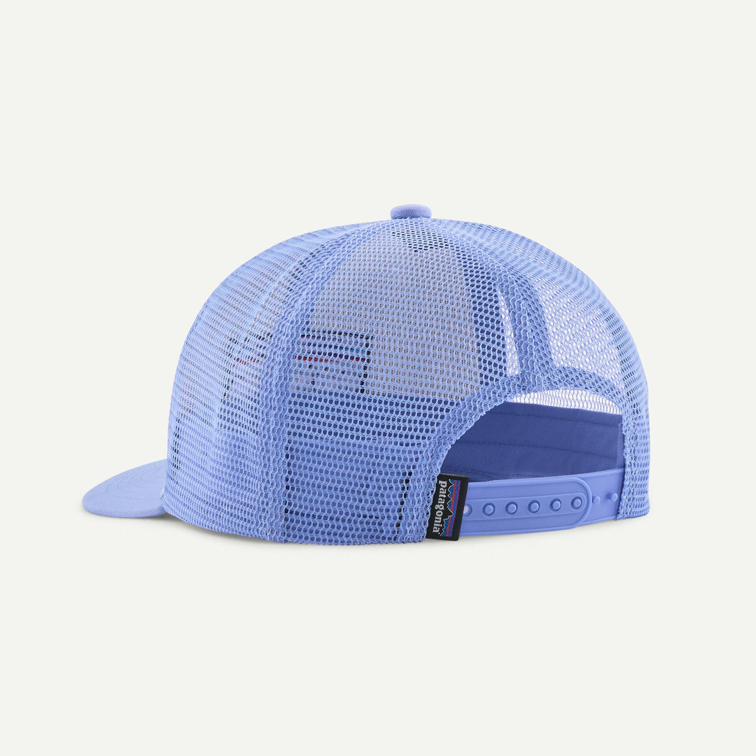 Patagonia Kids Trucker Hat - P-6 Logo: Diver Blue for barn - Brobrobrille