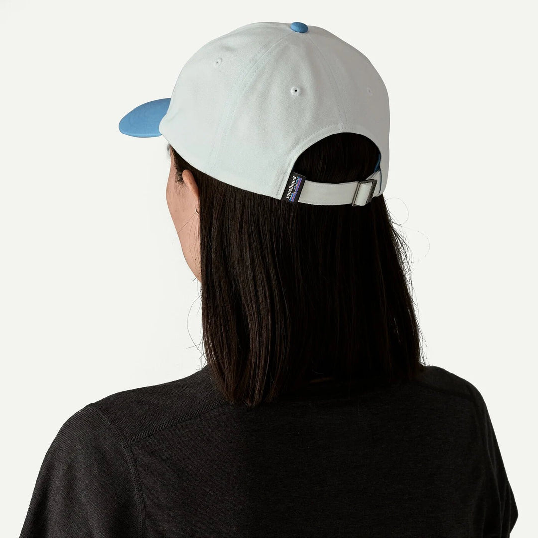 Patagonia P - 6 Label Caps - Birch White / Shore Blue for barn - Brobrobrille