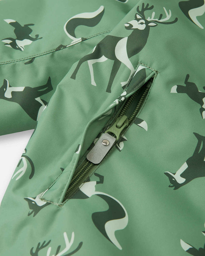 Reima ReimaTec Vanntett Vinterdress Småbarn Lappi - Green Clay for barn - Brobrobrille