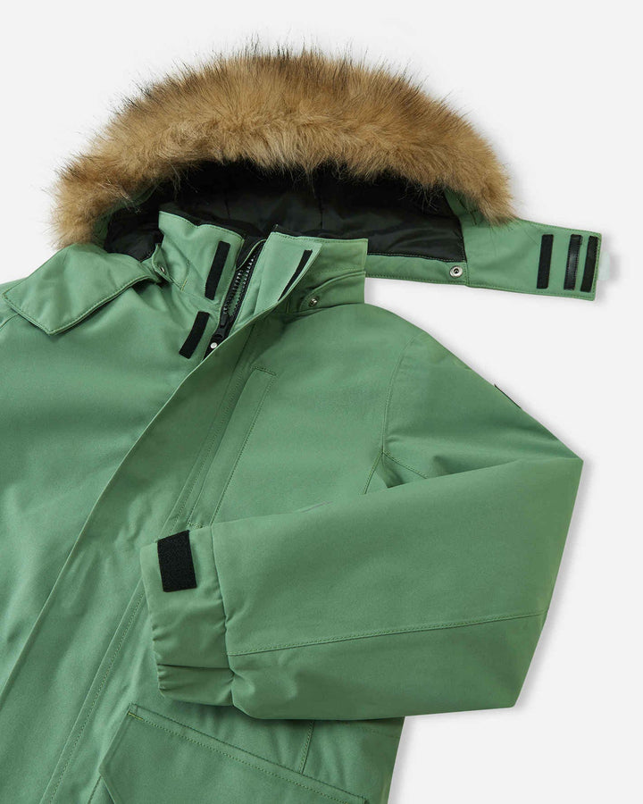 Reima ReimaTec Vanntett Vinterparka Barn Ajaton - Green Clay for barn - Brobrobrille