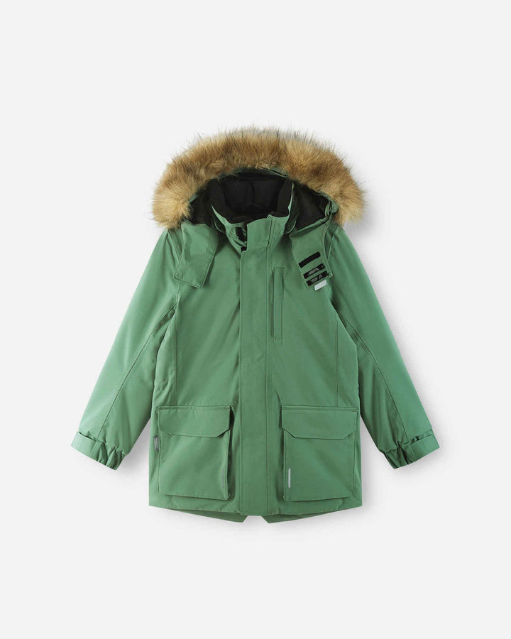 Reima ReimaTec Vanntett Vinterparka Barn Ajaton - Green Clay for barn - Brobrobrille
