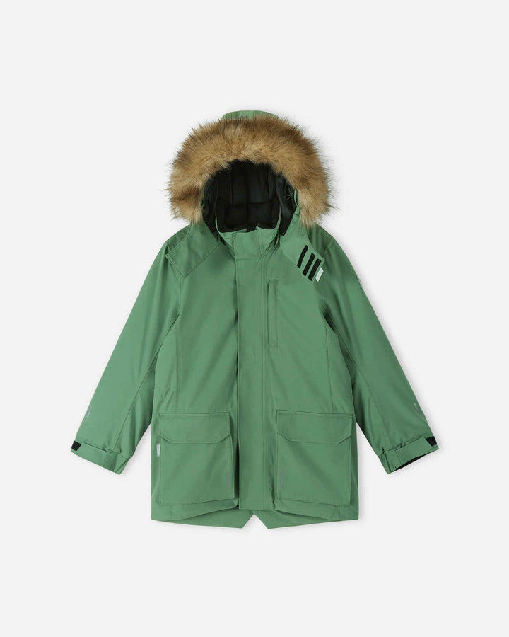Reima ReimaTec Vanntett Vinterparka Barn Ajaton - Green Clay for barn - Brobrobrille