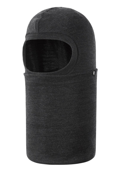Reima Salassa balaklava i merinoull for barn - Black Melange for barn - Brobrobrille