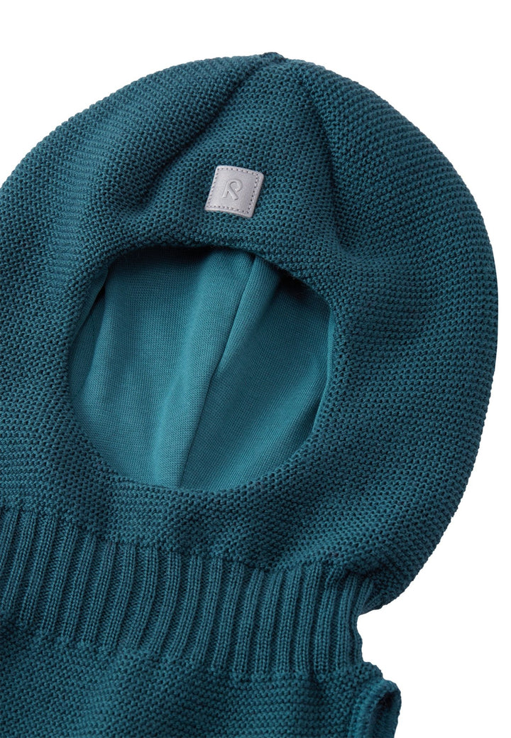 Reima Starrie Balaklava i Merinoull - Dark Teal for barn - Brobrobrille
