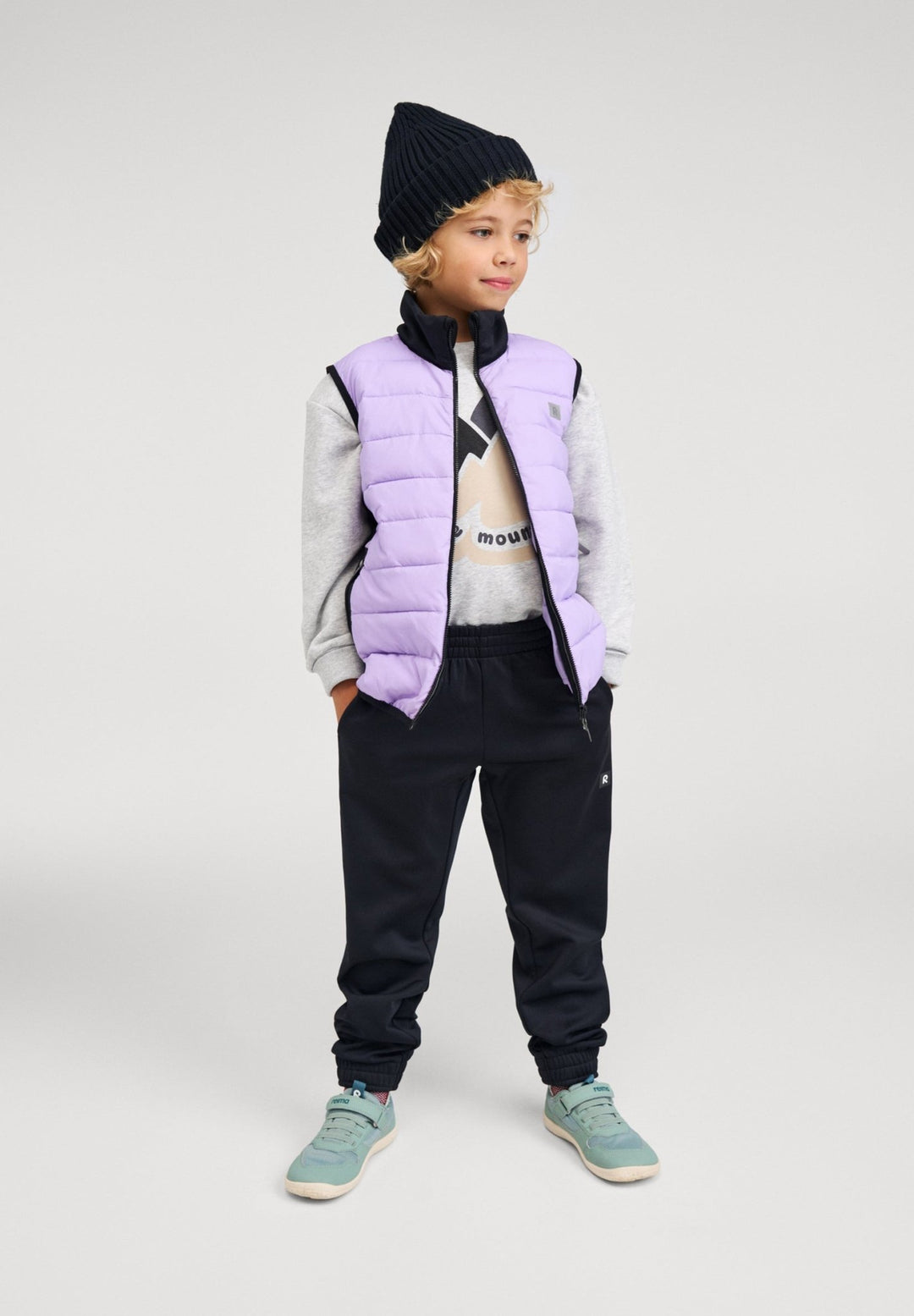 Reima Tikkeri Hybridvest Barn - Blooming Lilac for barn - Brobrobrille