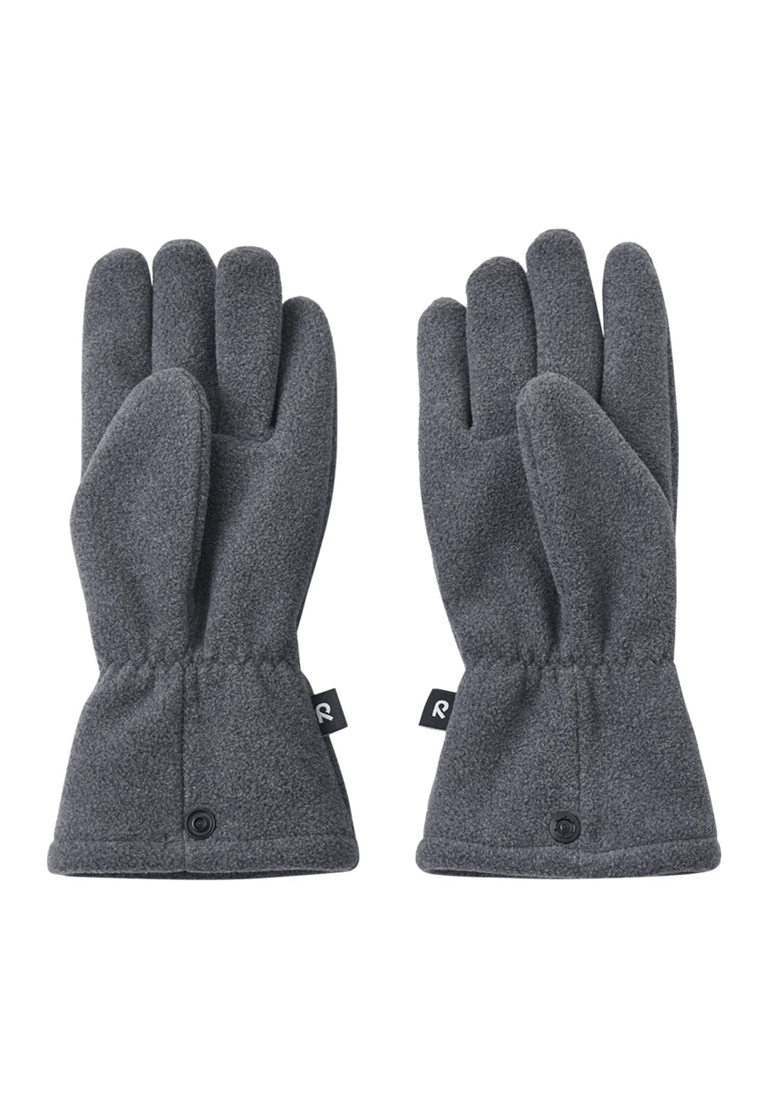 Reima Varmin Fleecehansker - Black Melange for barn - Brobrobrille