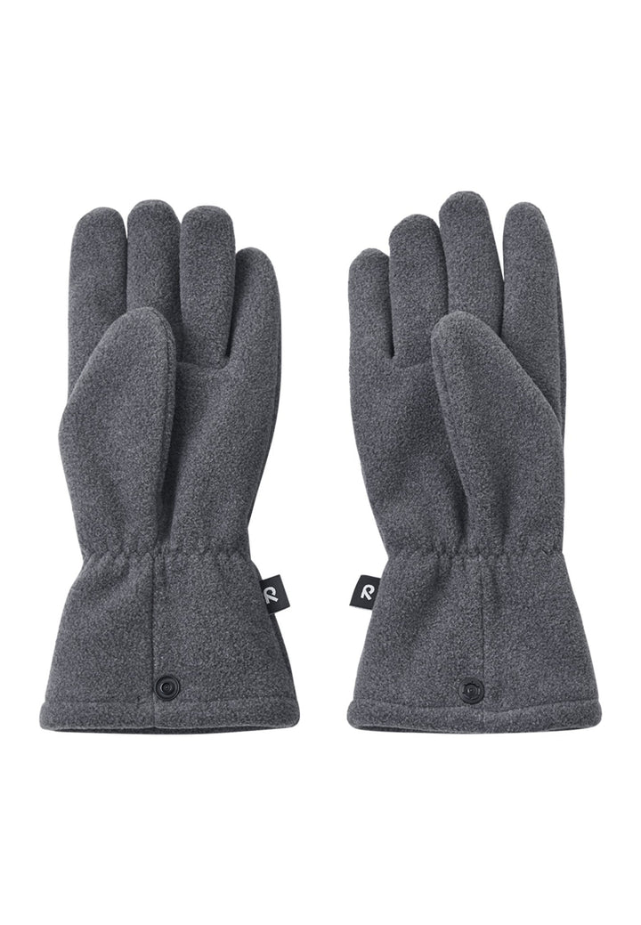 Reima Varmin Fleecehansker - Black Melange for barn - Brobrobrille