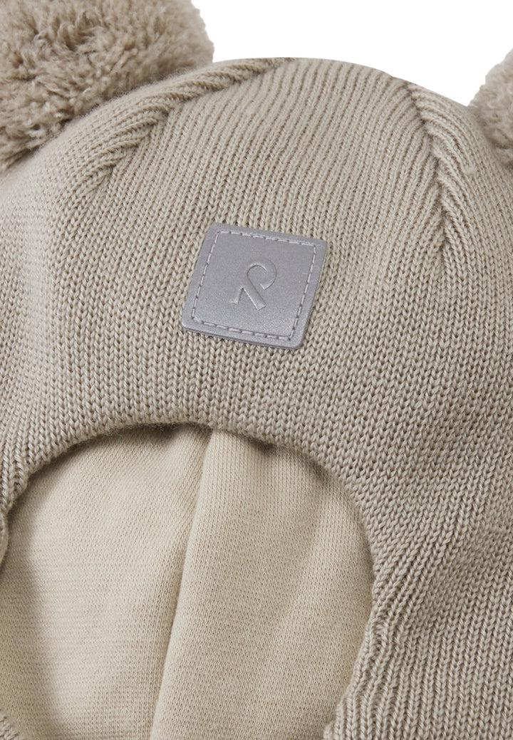 Reima Vekkuli Balaklava i Merinoull - Earthy Beige for barn - Brobrobrille