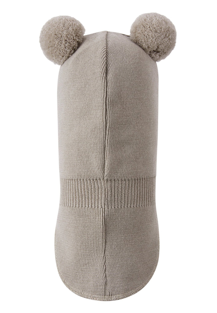 Reima Vekkuli Balaklava i Merinoull - Earthy Beige for barn - Brobrobrille