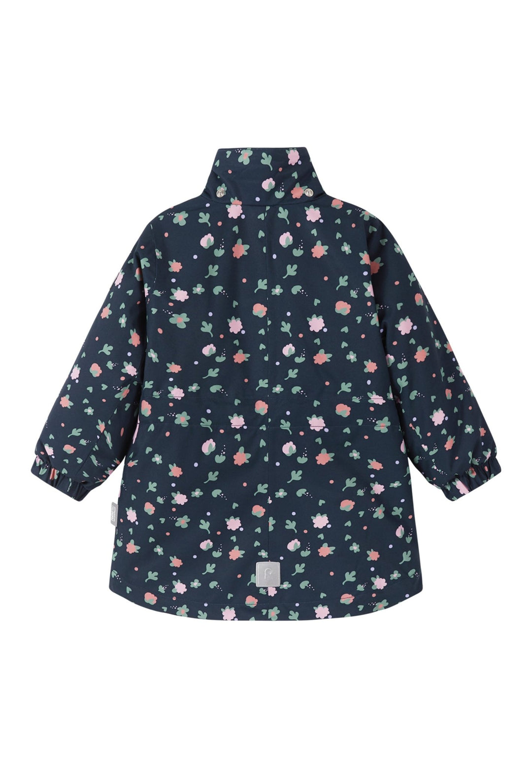 ReimaTec Taipale vanntett vinterjakke for barn - Navy med Blomstermønster for barn - Brobrobrille