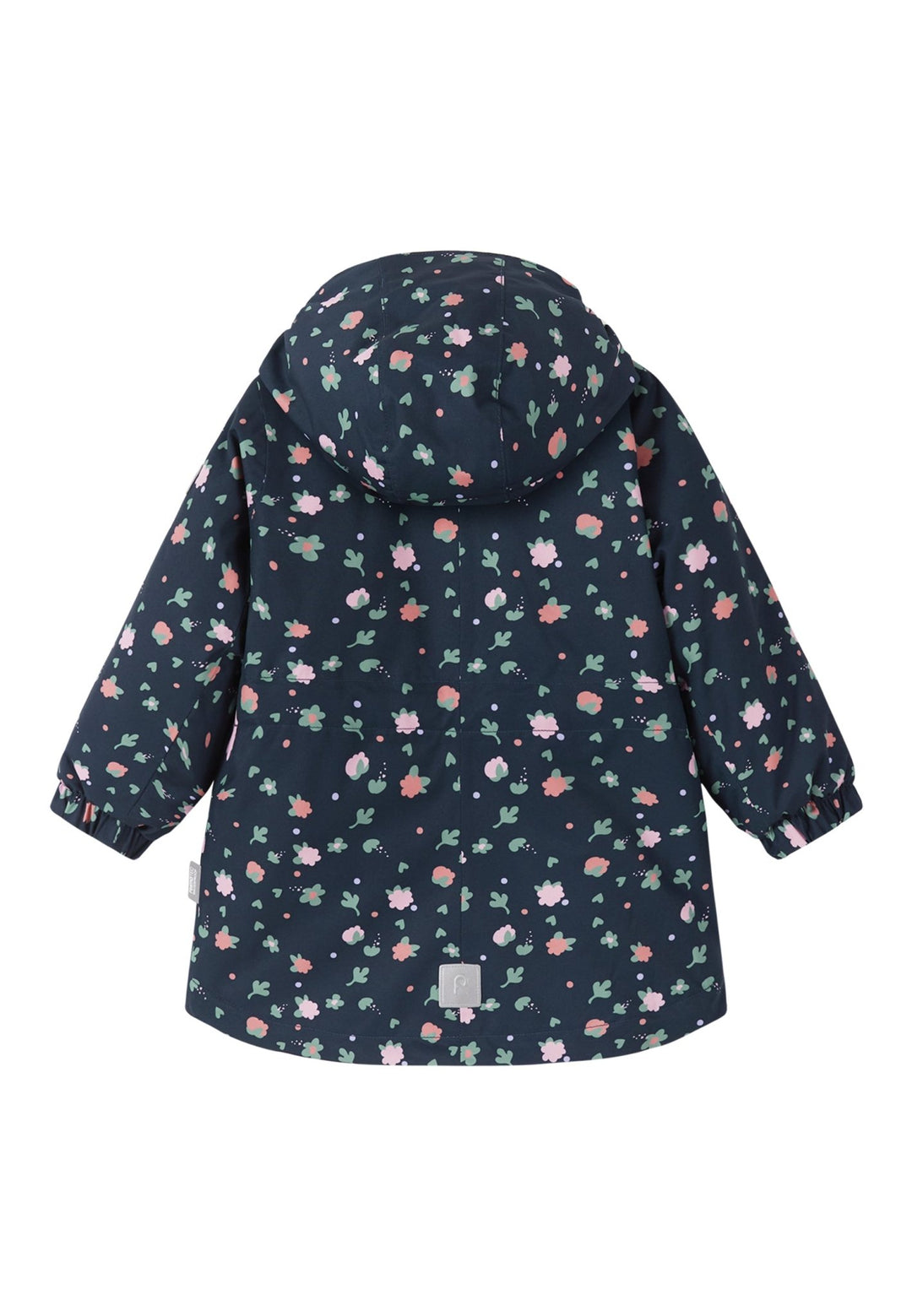 ReimaTec Taipale vanntett vinterjakke for barn - Navy med Blomstermønster for barn - Brobrobrille