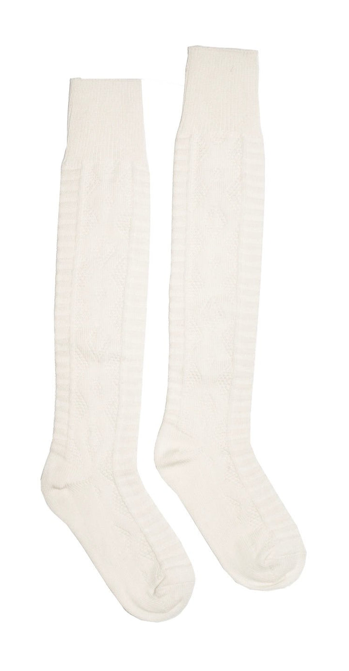 Salto Knestrømper med Sløyfe - Hvit for barn - Brobrobrille