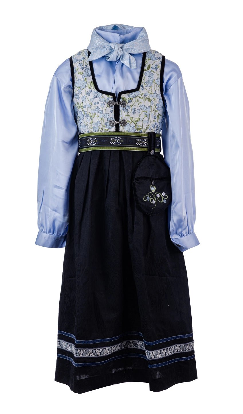 Salto Oline Festdrakt - Botanic Blåmønstret for barn - Brobrobrille