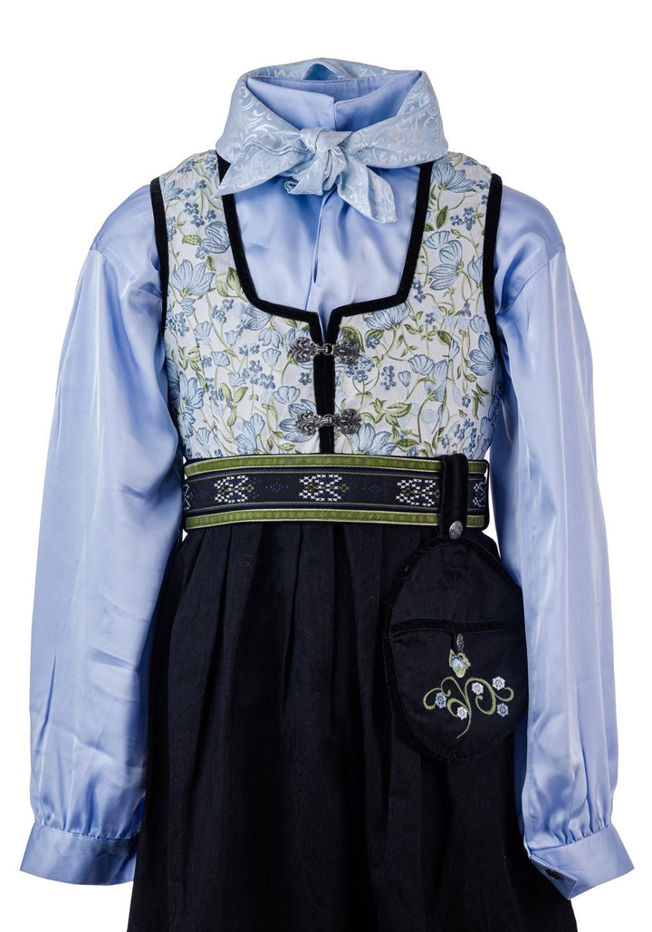 Salto Oline Festdrakt - Botanic Blåmønstret for barn - Brobrobrille