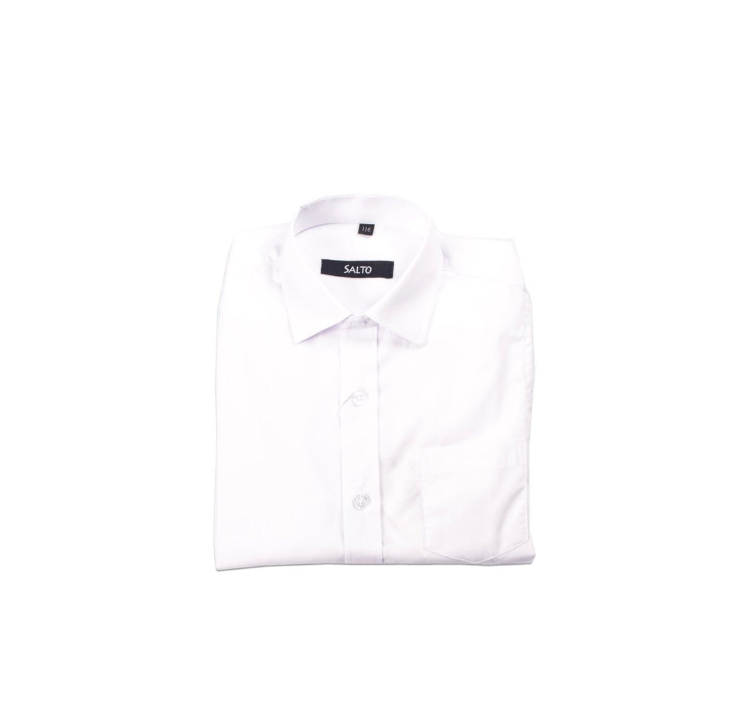 Salto Skjorte Ensfarget - Hvit for barn - Brobrobrille