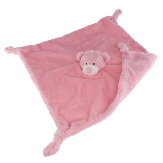 Tinka Baby Koseklut med Bamse 28x28 cm - Rosa for barn - Brobrobrille