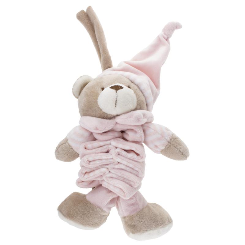 Tinka Baby Spilledåse Bamse – Rosa 20 cm for barn - Brobrobrille