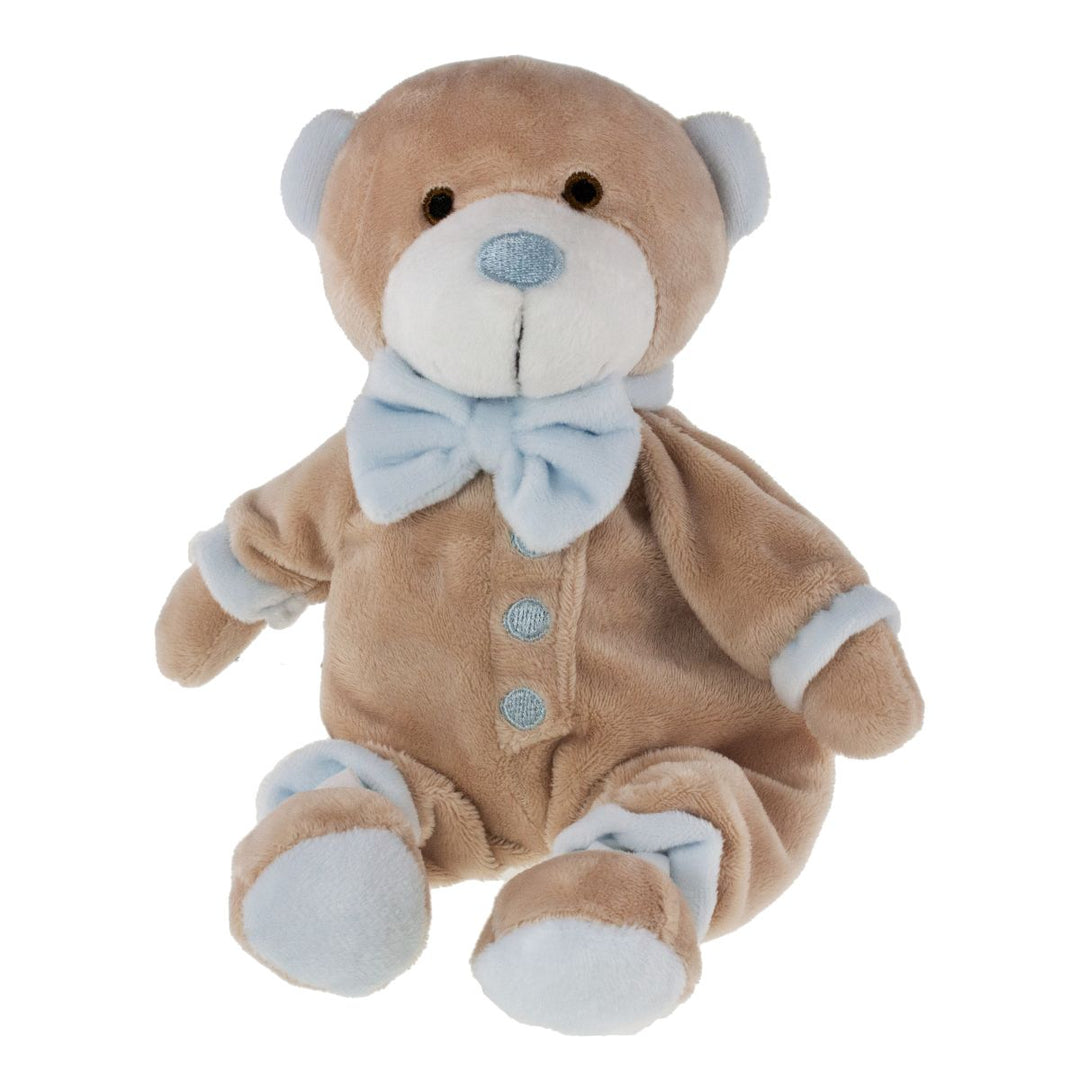 Tinka Baby Teddy 25 cm – Beige/Blå for barn - Brobrobrille