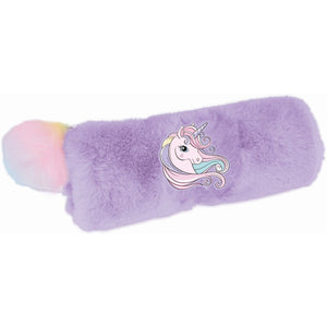 Tinka Cool School Unicorn Plysj Posepennal - Lilla for barn - Brobrobrille