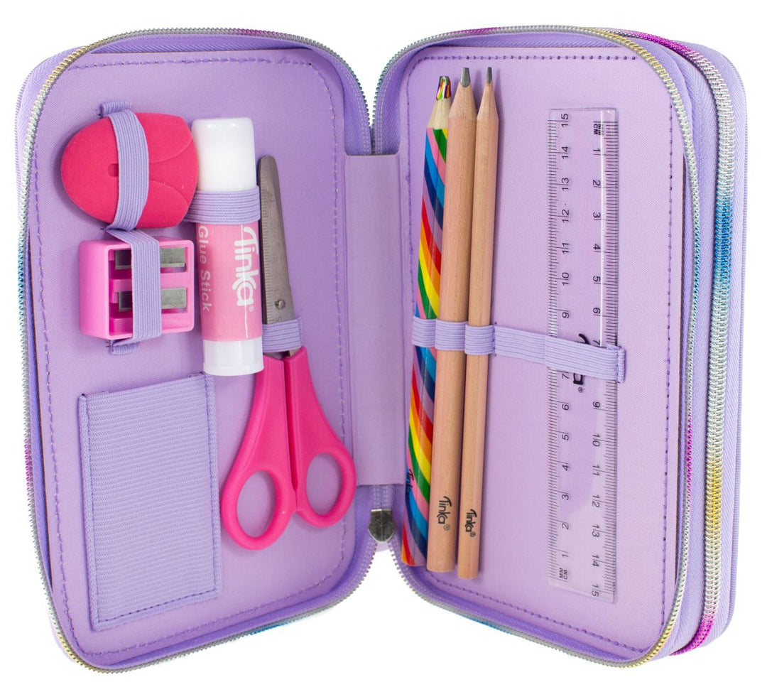 Tinka Dobbelt Pennal - Unicorn for barn - Brobrobrille