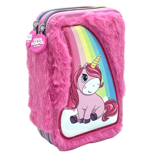 Tinka Dobbelt Pennal - Unicorn Rosa for barn - Brobrobrille