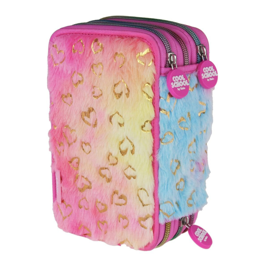 Tinka Trippelt Plysj Pennal Leopard – Hjerter for barn - Brobrobrille