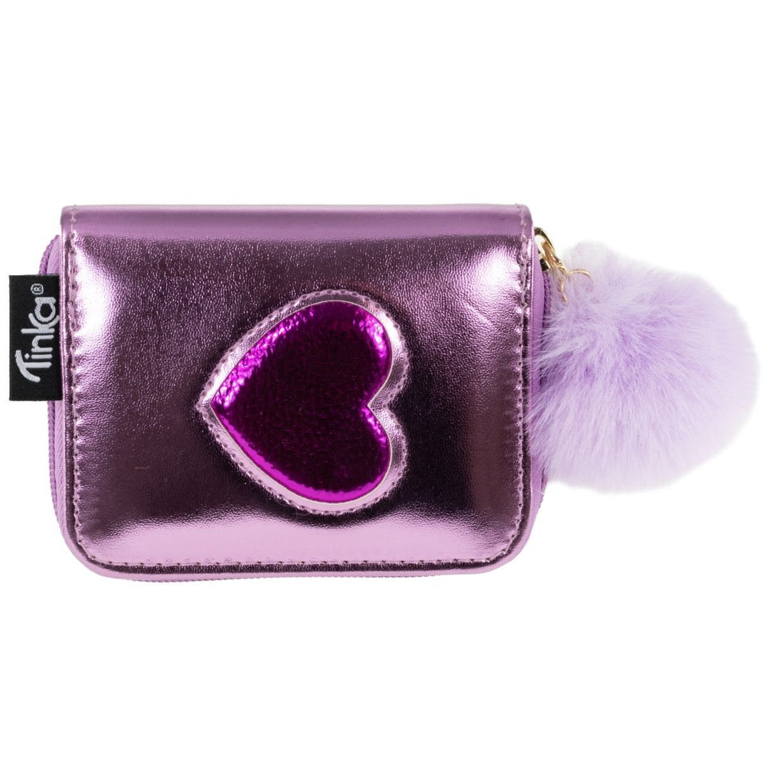 Tinka Wallet Lommebok - Rosa med Hjerte for barn - Brobrobrille