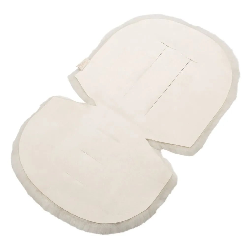 Tinkafu Lammeskinn Boble - Hvit Merinoull for barn - Brobrobrille