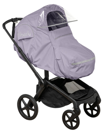 Tinkafu regntrekk med skjerm - Magic print i lavendel til barnevogn for barn - Brobrobrille