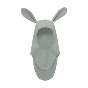 HUTTEliHUT Balaklava Bomullsfleece med Kaninører – Lily Pad Melange for barn - Brobrobrille